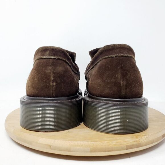 Loake Loafer Men 9 E Brighton Brown Suede Fringe Tassel Chunky Sole Shoe England - Picture 9 of 14